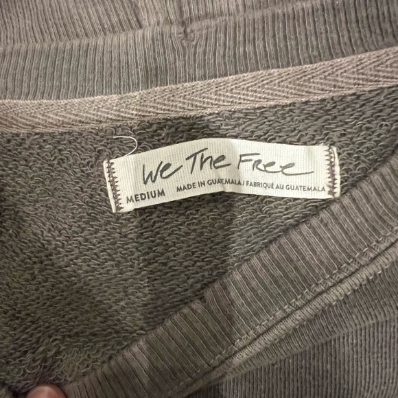 NWOT Free People Camden Pullover In Dolphin Size Large - Picture 5 of 5